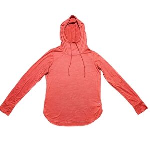 Wmns Muuv Coral Pink Lightweight Hoodie M Thumb Holes Stretch Athletic Gym